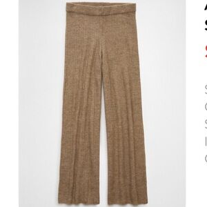 American Eagle High-Waisted Wide-Leg Sweater Pant